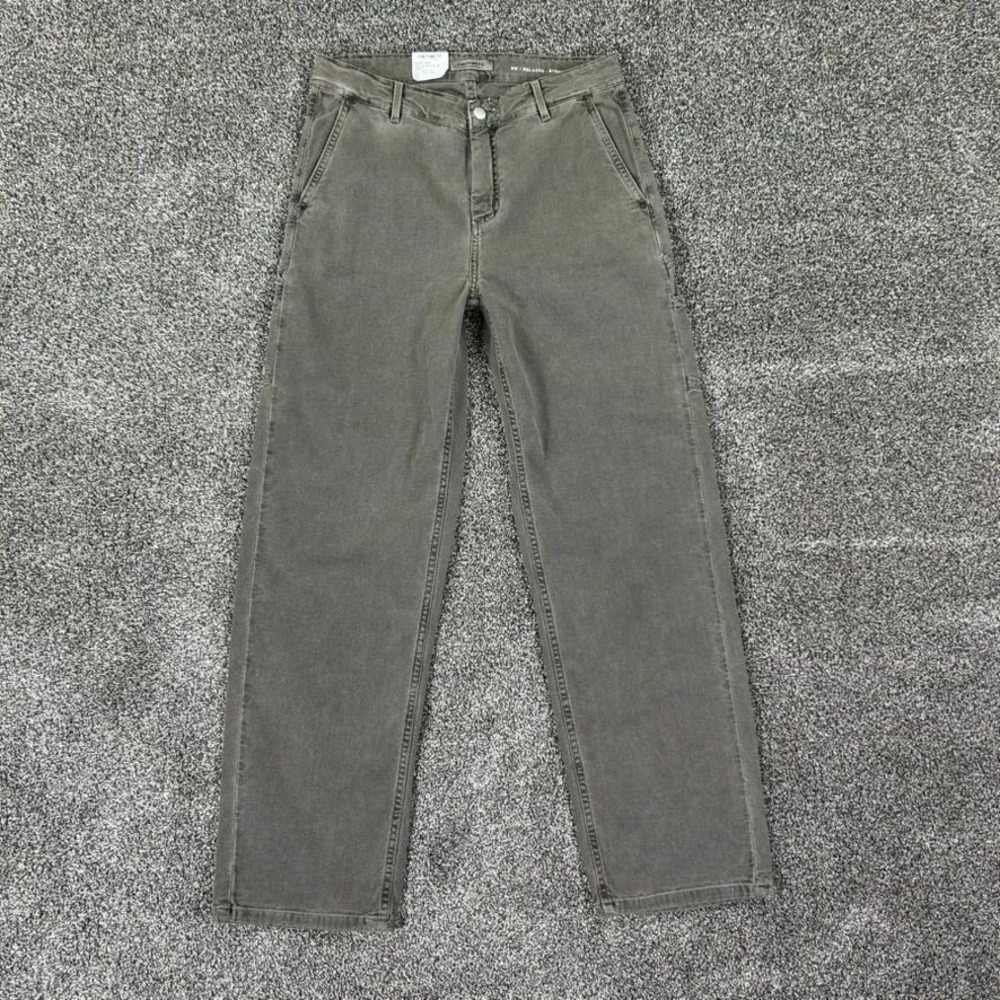 NEW Carhartt WIP Relaxed Straight Leg Fit Pants Womens 26 Graphite Stone Canvas